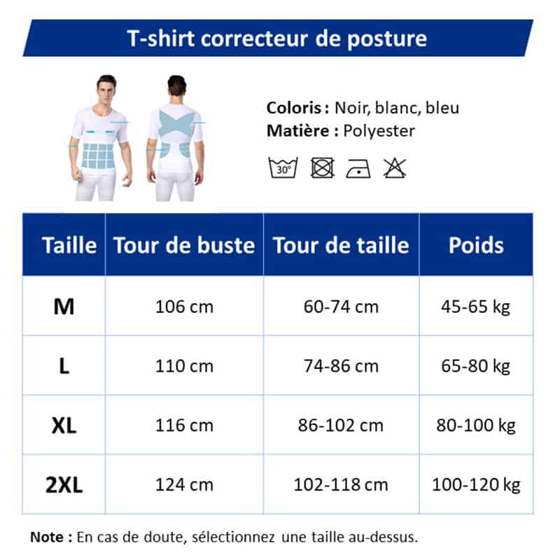T-shirt correcteur de posture